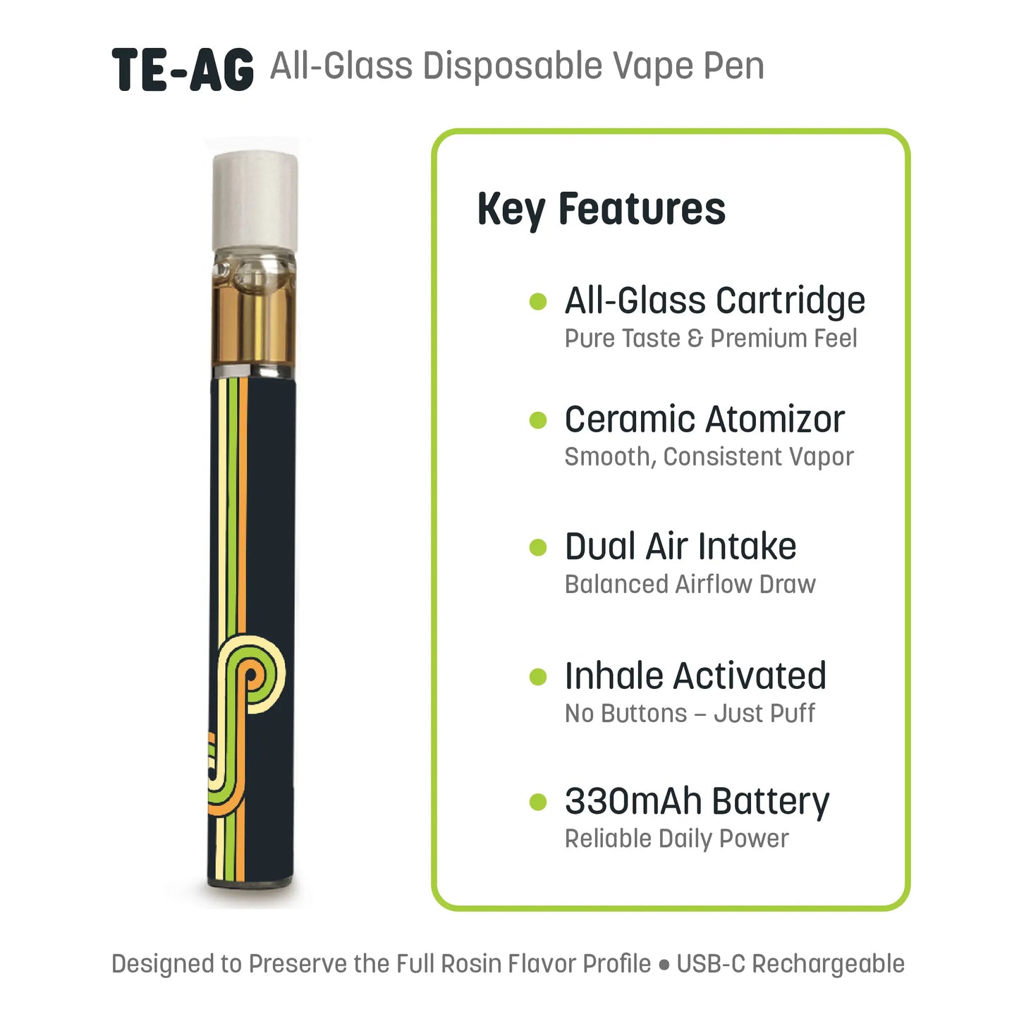 Governmint Oasis - Rosin Disposable Vape Pen - 0.5mL