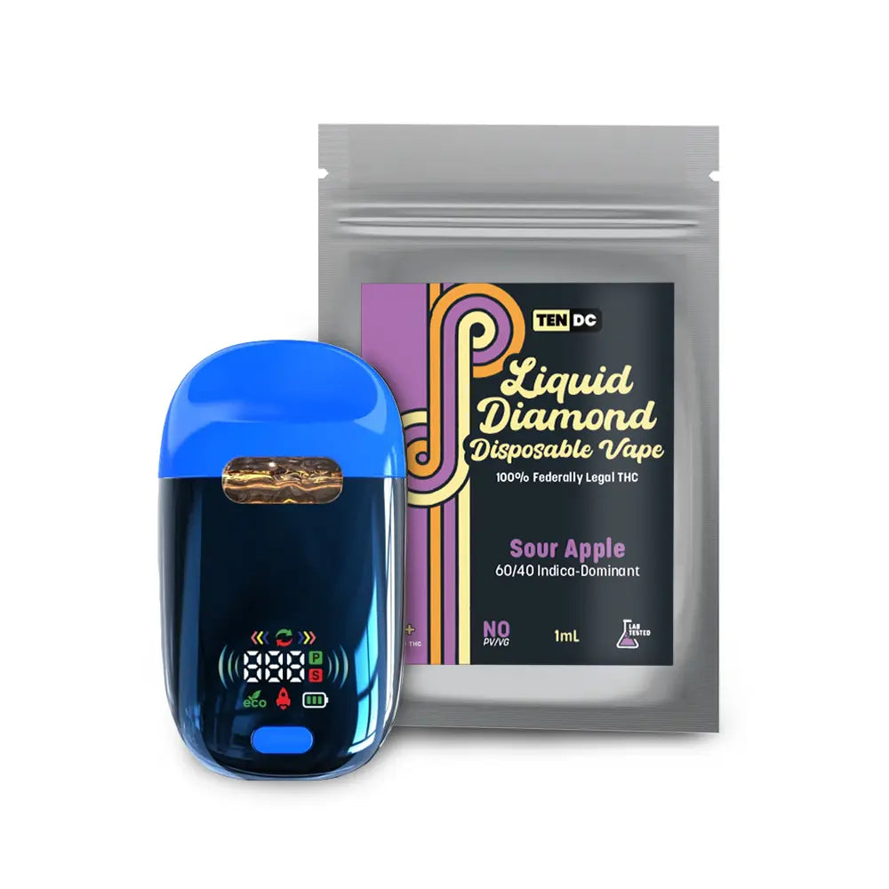 Sour Apple - Liquid Diamond Disposable Vape - 1mL