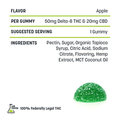 Apple Balance Delta-8 + CBD Gummies