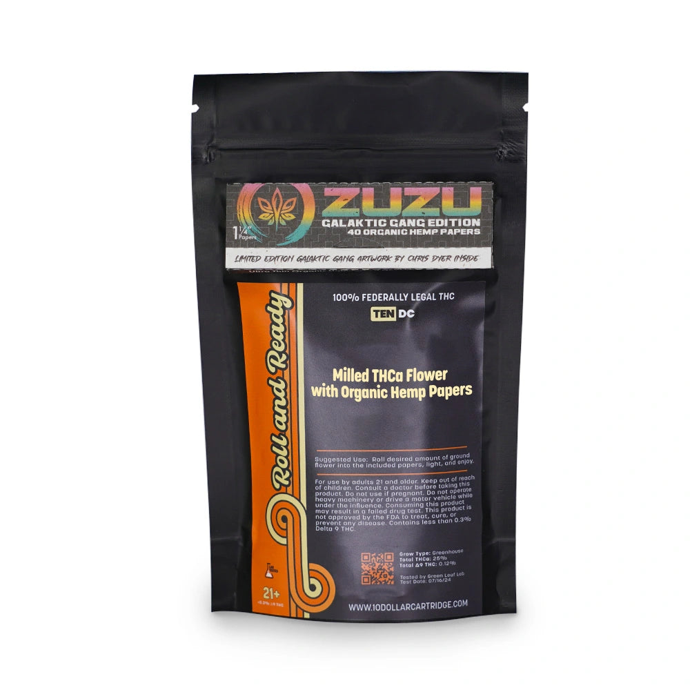 Roll and Ready – Milled Flower with Rolling Papers