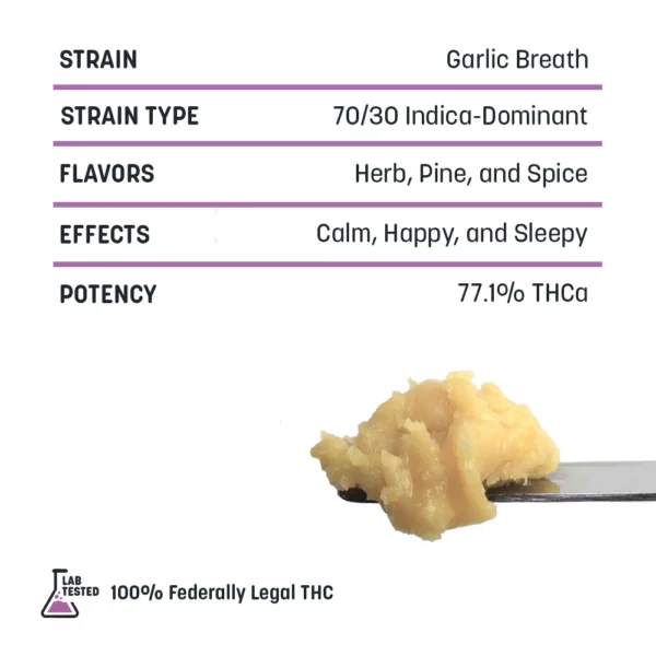 Garlic Breath  - THCa Badder - Image 2