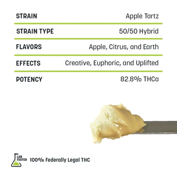 Apple Tartz - THCa Badder - Image 2