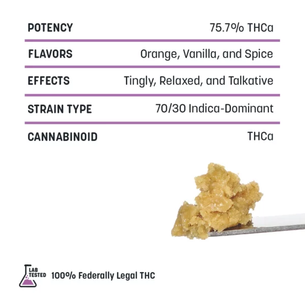 Orange Cream - THCa Rosin - 1g - Image 2